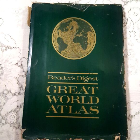 Reader's Digest Great World Atlas Third Printing 1969 2nd Ed  w/  Dust Cover - Picture 5 of 16
